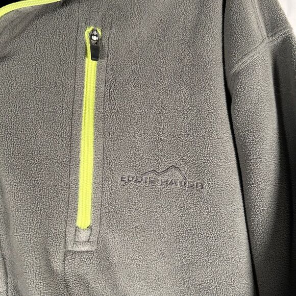 Eddie Bauer Sweater Men's TXL Green 1/4 Zip Long Sleeve Zip Pocket Pullover - Picture 6 of 11